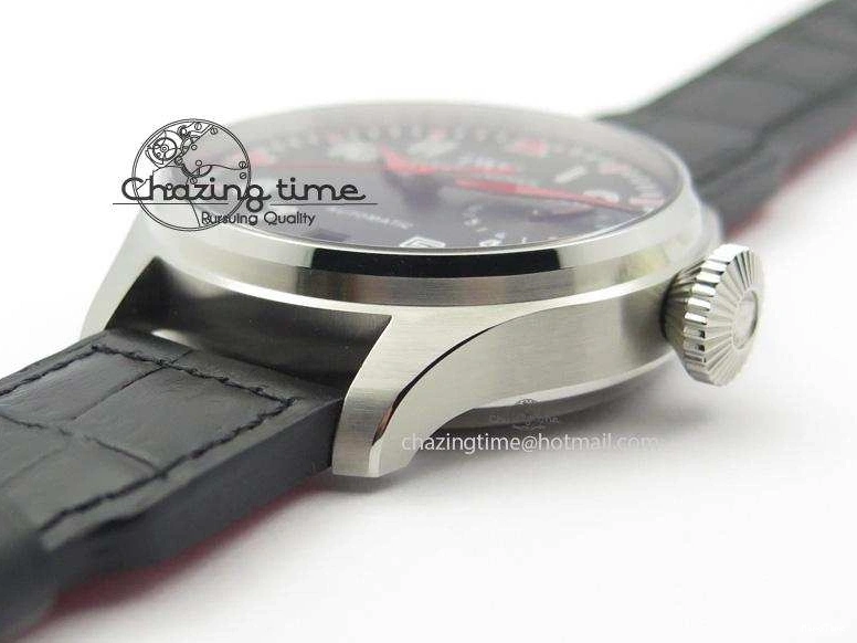 MIROTIME 0428 RelaxedFit Big Pilot Real PR IW500435 “Muhammad Ali” ZF Best Edition On Black Leather Strap A 7295